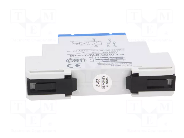 DOBRY CZAS MTR Relé de tiempo SPDT 1s÷100h 250VAC/16A