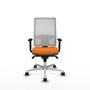 PIQUERAS Y CRESPO Silla de oficina Horna Naranja y Blanco