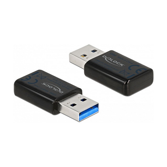 DeLOCK USB Dualband WLAN Micro Stick 867 + 300 Mbps Negro DeLOCK USB Dualband WLAN Micro Stick 867 + 300 Mbps Negro