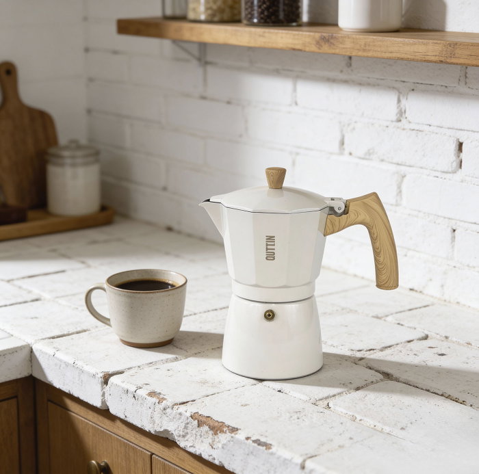Quttin Cafetera 12 Serv. Inducción Aluminio ECOOK Quttin Cafetera 12 Serv. Inducción Aluminio ECOOK