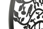 DKD Home Decor Decoración de Pared LED Metal Árbol Pájaros Negro