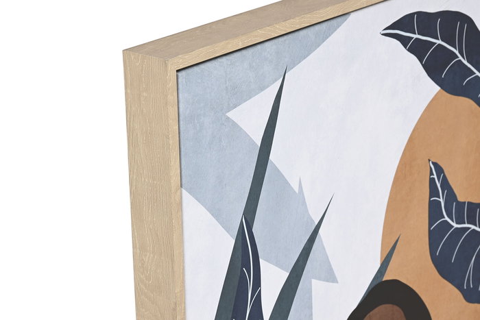 DKD Home Decor Cuadro Tropical Azul Blanco Hojas Lienzo PS 2 Unidades 63 x 93 x 4.5 cm DKD Home Decor Cuadro Tropical Azul Blanco Hojas Lienzo PS 2 Unidades 63 x 93 x 4.5 cm