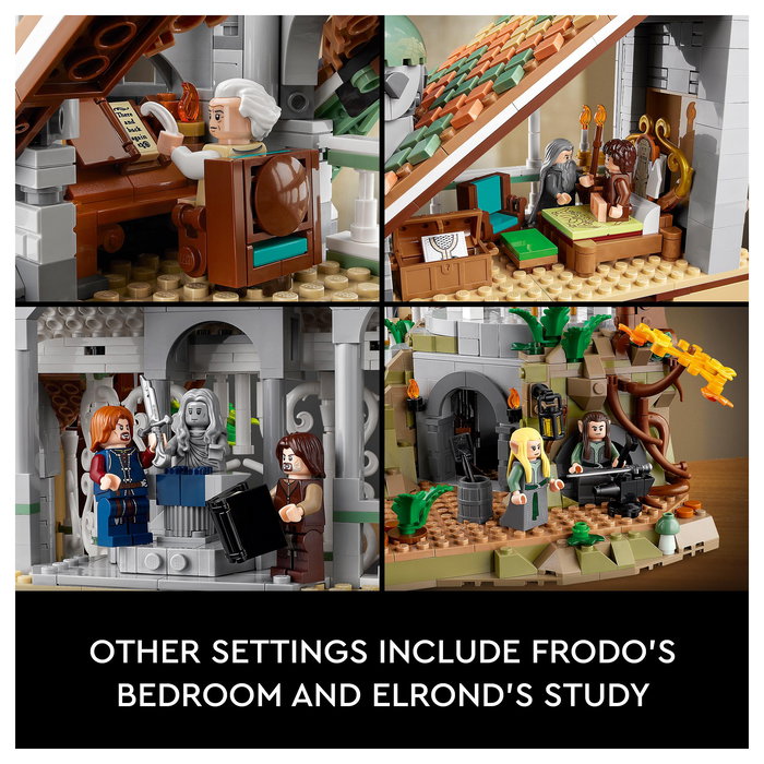 LEGO Icons El Señor de los Anillos: Rivendel 10316 - Juego de Construcción de 6167 Piezas para Adultos