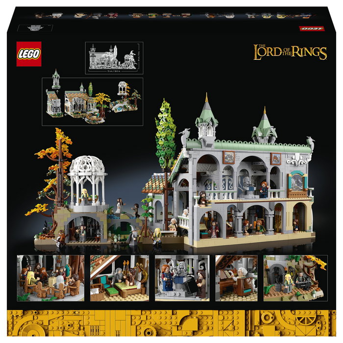 LEGO 10316 Icons El Señor de los Anillos Rivendel Juego de Construcción, 6167 Piezas