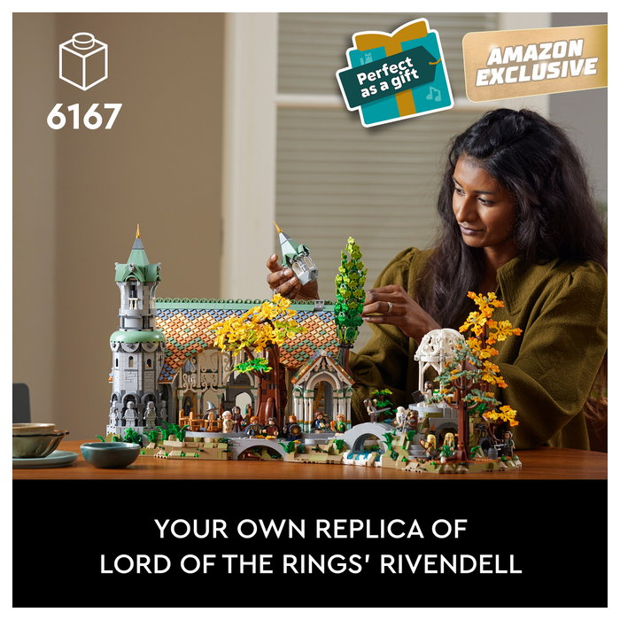 LEGO Icons El Señor de los Anillos Rivendel 10316 Juego de Construcción 6167 Piezas 18+ Años LEGO Icons El Señor de los Anillos Rivendel 10316 Juego de Construcción 6167 Piezas 18+ Años