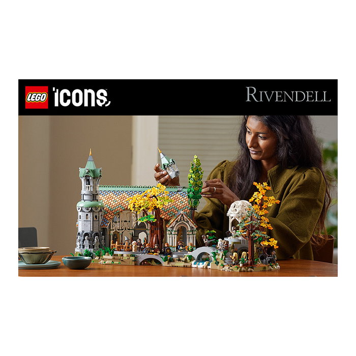 LEGO Icons El Señor de los Anillos: Rivendel 10316 - Juego de Construcción de 6167 Piezas para Adultos