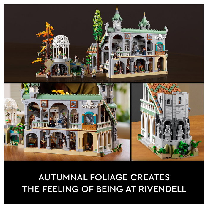 LEGO Icons El Señor de los Anillos: Rivendel 10316 - Juego de Construcción de 6167 Piezas para Adultos