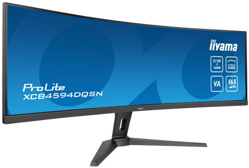 Iiyama XCB4594DQSN-B1 Monitor Curvo 45" UWQHD (5120 x 1440) VA LED 165Hz 0.8ms USB-C 90W HDR 400 Negro
