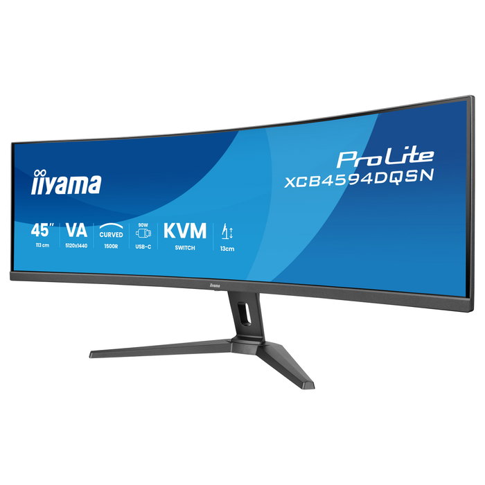 iiyama Monitor ProLite XCB4594DQSN-B1 45 pulg. Curvo Dual QHD VA iiyama Monitor ProLite XCB4594DQSN-B1 45 pulg. Curvo Dual QHD VA