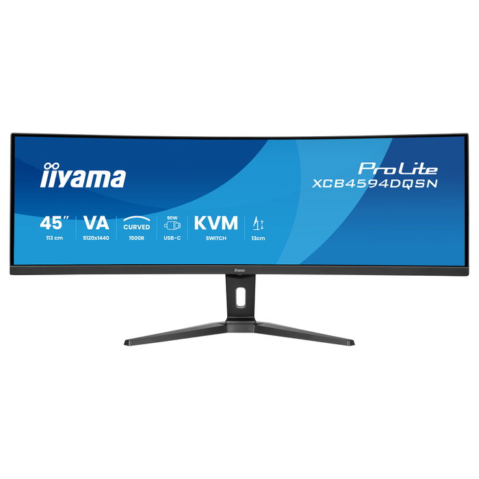 iiyama Monitor ProLite XCB4594DQSN-B1 45 pulg. Curvo Dual QHD VA iiyama Monitor ProLite XCB4594DQSN-B1 45 pulg. Curvo Dual QHD VA