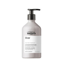 L'Oréal Professionnel Paris Serie EXPERT Silver Shampoo Violeta Champú Antiamarilleo para Cabello Gris y Plata, 500 ml