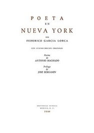 Comares, Poeta en Nueva York (Facsímil), Federico García Lorca