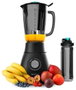 Cecotec Power Black Titanium 1800 Go Batidora de vaso Negro