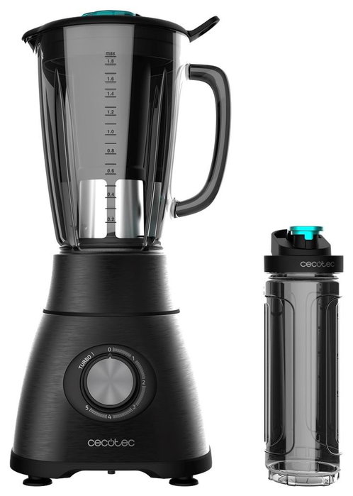Cecotec Power Black Titanium 1800 Go Batidora de vaso Negro