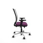PIQUERAS Y CRESPO Silla de oficina Haches con mecanismo Sincro/Traslack, Morado y Blanco