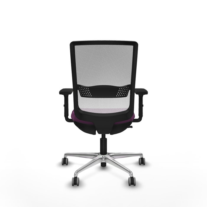 PIQUERAS Y CRESPO Silla de oficina Haches con mecanismo Sincro/Traslack, Morado y Blanco