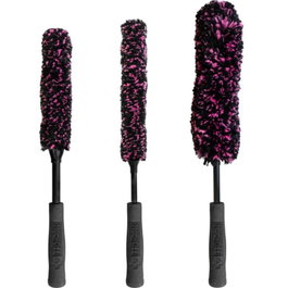 Muc-Off Kit de 3 Cepillos Ergonómicos para Bicicleta: Lavado Suave, Detalle y Rascado - Limpieza Completa