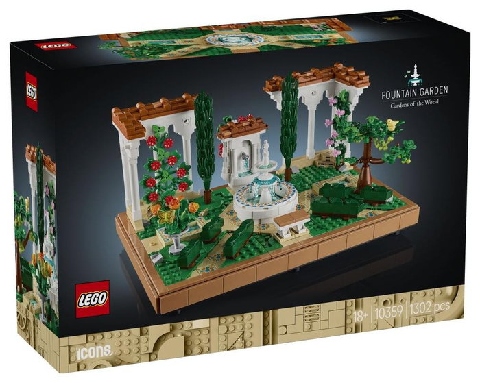 LEGO Icons Jardín con Fuente 10359