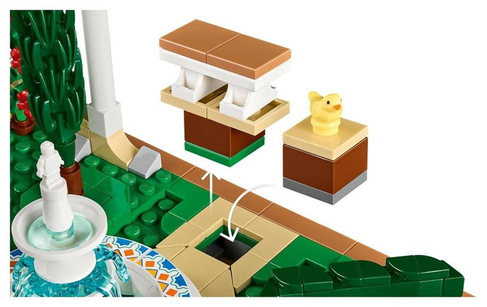 LEGO Icons Jardín con Fuente 10359