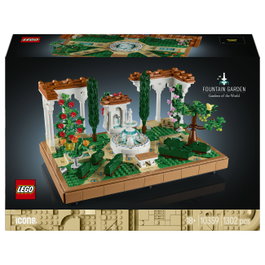LEGO 10359 Icons Jardín con Fuente, Juego de Construcción, 1302 Piezas, para Adultos 18+