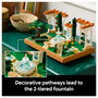 LEGO 10359 Icons Jardín con Fuente, Juego de Construcción, 1302 Piezas, para Adultos 18+