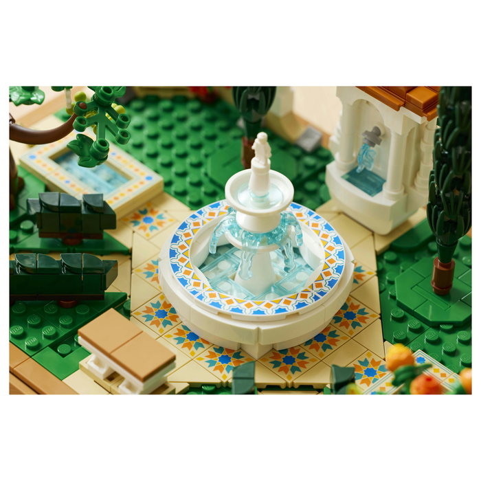 LEGO 10359 Icons Jardín con Fuente, Juego de Construcción, 1302 Piezas, para Adultos 18+