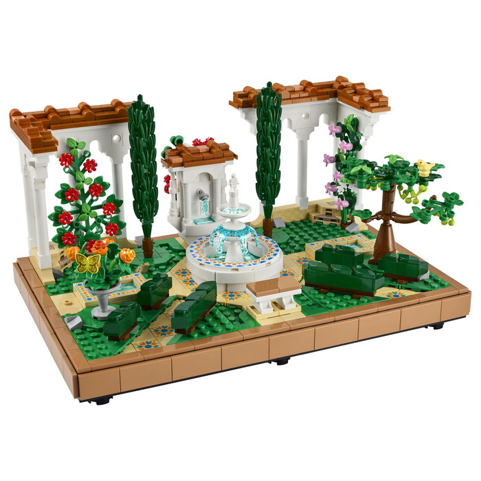 LEGO 10359 Icons Jardín con Fuente, Juego de Construcción, 1302 Piezas, para Adultos 18+