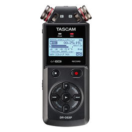 TASCAM DR-05X Grabador de Audio Portátil de Mano de 2 Canales, Grabación 32 bits Flotantes, Interfaz USB-C, Micrófonos Omnidireccionales