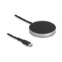 DeLOCK Cargador inalámbrico 66467 con carga rápida de hasta 15 W, Negro