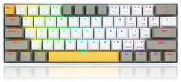Redragon Draconic Pro K530 RGB Yellow Teclado Mecánico Inalámbrico 61 Teclas Layout Polaco