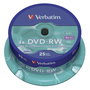 Verbatim Pack de 25 DVD-RW 4,7GB 4x Plata Mate