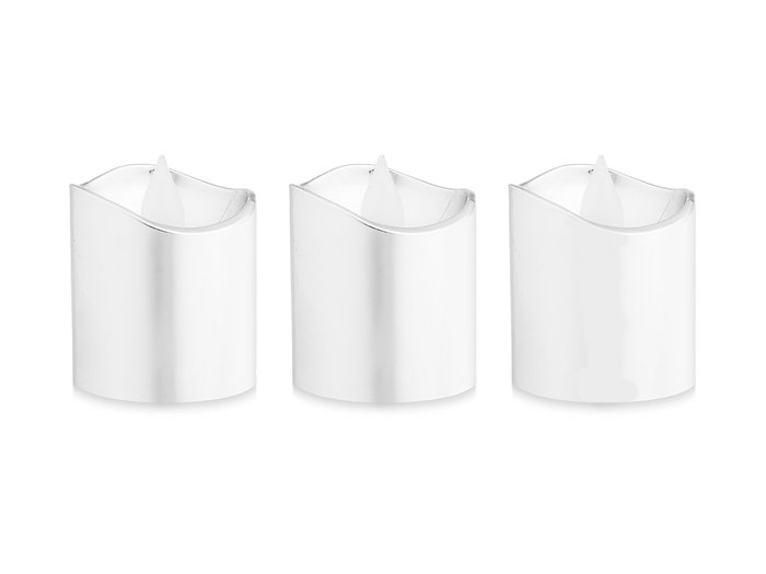 Giftdecor Set 3 Velas Led Taco Blanco Plástico 18x4x13.8cm (Set de 24) Giftdecor Set 3 Velas Led Taco Blanco Plástico 18x4x13.8cm (Set de 24)
