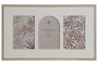 DKD Home Decor Marco Multifoto MDF y Cristal Beige para 3 Fotos