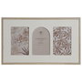 DKD Home Decor Marco Multifoto MDF y Cristal Beige para 3 Fotos