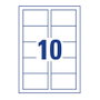 AVERY Zweckform Tarjetas de visita C32026-25 blanco satinado 270 g/qm, 250 unidades de pack de tarjetas de visita