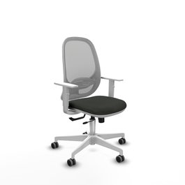 PIQUERAS Y CRESPO Silla de oficina Cilanco con mecanismo Sincro/Traslack Negro y Gris
