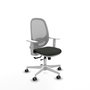 PIQUERAS Y CRESPO Silla de oficina Cilanco con mecanismo Sincro/Traslack Negro y Gris