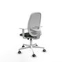 PIQUERAS Y CRESPO Silla de oficina Cilanco con mecanismo Sincro/Traslack Negro y Gris