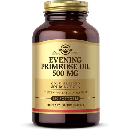 SOLGAR Aceite de Prímula de Rosa 500 mg 180 Cápsulas