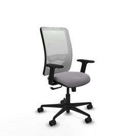 PIQUERAS Y CRESPO Silla de oficina Zulema Gris y Blanco