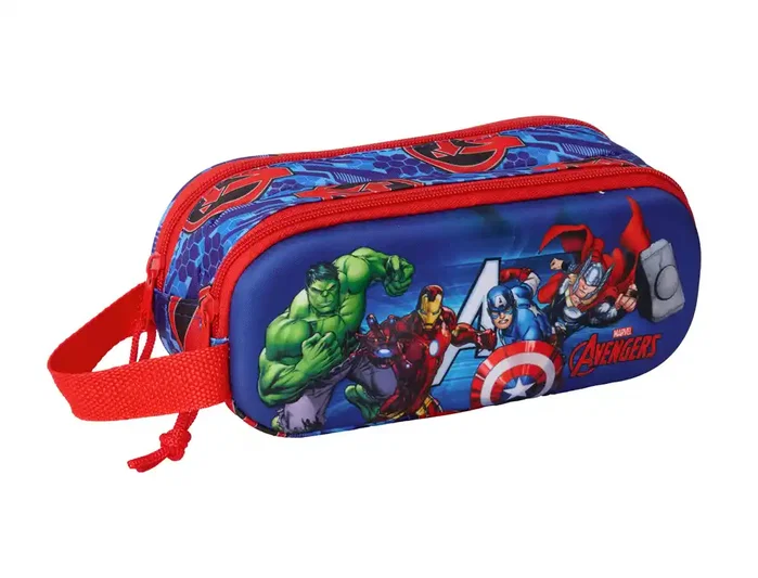 Safta Portatodo Doble 3D Avengers Marvel