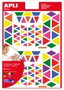 Apli Gomets de triángulos multicolor, 720 unidades