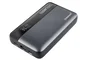 Intenso 7350050 Powerbank He20000 20000 mAh USB-C PD 3.1 hasta 100W, Quick Charge 3.0, Pantalla Digital, Negro/Gris