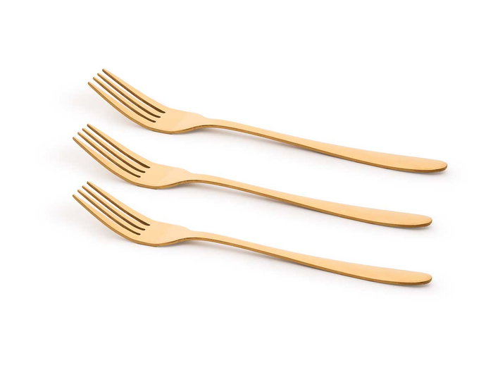 Kinvara Set de 36 Tenedores Dorados Metal (S-S410) de 19cm Kinvara Set de 36 Tenedores Dorados Metal (S-S410) de 19cm