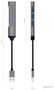AISENS Hub USB 3.0 de Aluminio 4x Tipo A, Gris, 10cm