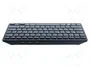 RASPBERRY PI Teclado con distribución US, Negro/Gris