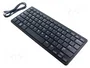 RASPBERRY PI Teclado con distribución US, Negro/Gris
