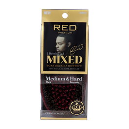 Red Kiss Rpm Medium Hard Mixed Palm Boar Brush Cepillo para Pelo