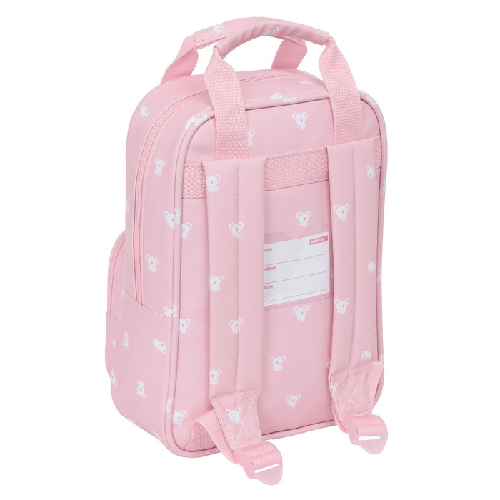 Mochila Infantil Safta Koala Rosa 20 x 28 x 8 cm