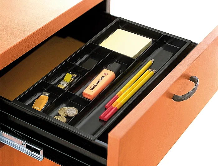 Cep Bandeja Organizadora Cajones Poliestireno Negro 344x168x20 mm